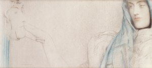 Étude pour Le Secret, c.1902 - Fernand Khnopff