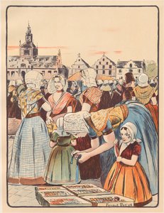 Un Marché en Zélande - Fernand Piet