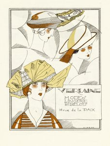 Publicité pour Verlaine, Modes, Lingerie, Bibelots, pub. 1914