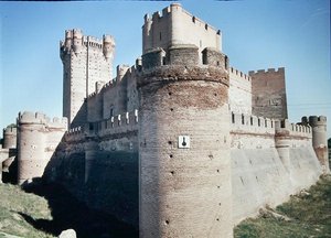 Vue du Castillo de la Mota, construit pour Juan II en 1440 - Fernando de Carreno