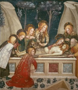 Jésus dans le tombeau avec les apôtres et sa mère - Ferrer Bassa