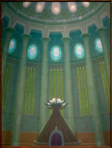 Le temple solitaire - Fidus