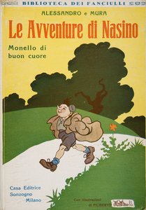 Couverture de Le Avventure di Nasino, Monello di buon cuore par Alessandro e Mura, c.1920 - Filiberto Scarpelli