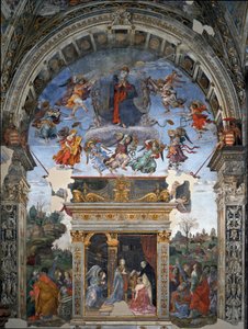 Assomption de la Vierge et en dessous Saint Thomas d