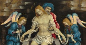 Pietà (Le Christ mort pleuré par Nicodème et deux anges) - Filippino Lippi