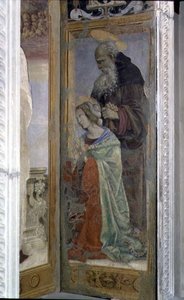 SS. Antoine et Lucie, (détail) du tabernacle du Canto al Mercatale, 1498