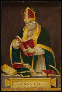 Saint Augustin, c.1490 (tempera sur panneau)