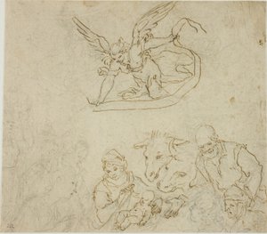Nativité (recto); Vierge à l