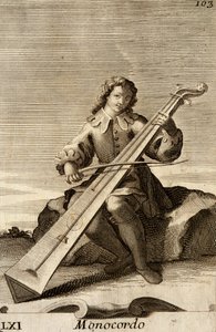 Homme jouant du monocorde - Filippo Bonanni