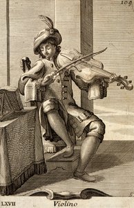 Homme jouant du violon
