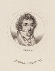 Portrait de Niccolò Paganini 1782-1840, 1840