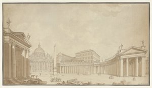 Vue de la place Saint-Pierre à Rome - Filippo Citaroni