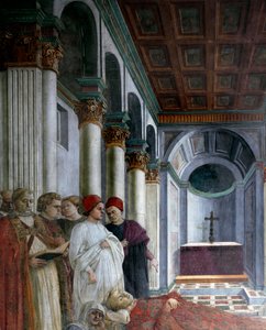 Cycle sur la vie de Saint Étienne : « Les funérailles de Saint Étienne » (détail) - Filippo Lippi
