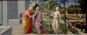 La Rencontre à la Porte Dorée, vers 1440-1445