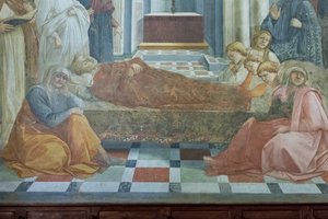 Les funérailles de Saint Étienne (détail) - Filippo Lippi