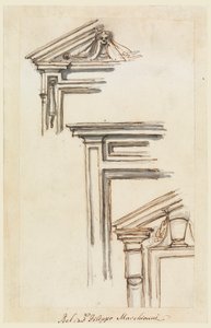 Trois encadrements de fenêtres ou de portes - Filippo Marchionni
