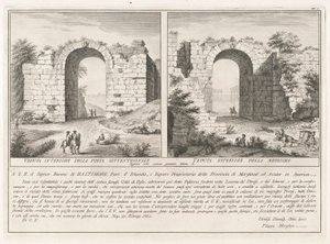 Page de dédicace, de Antichità di Pesto - Filippo Morghen