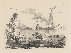 Manière de naviguer à la force des soufflets pratiquée sur cette planète - Filippo Morghen
