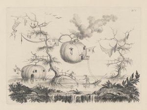 Courges servant de - Filippo Morghen