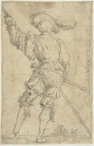Le guerrier vu de dos - Filippo Napoletano