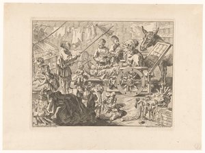 Pulcinella dans une chaise roulante - Filippo Vasconi