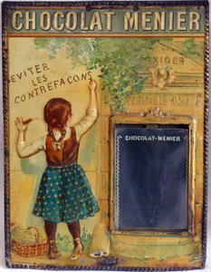 Plaque publicitaire du chocolat Menier, c.1900 - Firmin (after) Bouisset