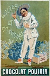 Affiche publicitaire par Firmin Étienne Bruisset (1859-1925) pour le Chocolat Poulain 
