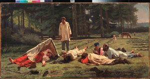 Sieste lors de la récolte de foin - Firs Sergeevich Zhuravlev