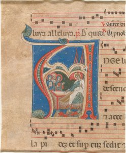 Les trois saintes femmes au tombeau - First Master of the Cortona Antiphonaries