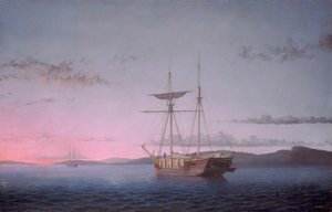 Goélettes de bois le soir sur la baie de Penobscot - Fitz Henry Lane