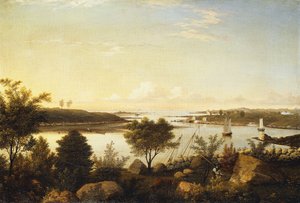 La rivière Annisquam vers la baie d