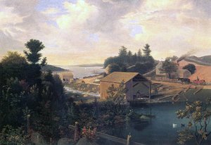 Le moulin à Lanesville, 1849