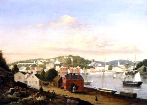 Vue de Norwich, Connecticut, USA, 1849 - Fitz Henry Lane