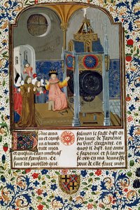 2095 Fr. 455 f.9 Le ménage admirant la rare horloge du maître, d