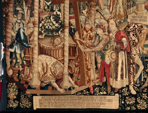 La Légende de la Sainte Croix (détail) - Flemish School