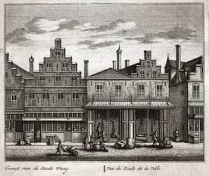 Delft, Pays-Bas (gravure) - Flemish School