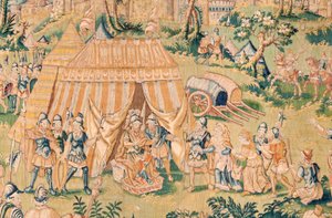 Judith devant Holopherne (cinquième tapisserie de la série) - Flemish School