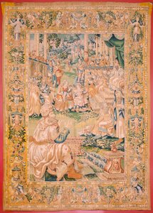 Tapisserie flamande. Série Le Livre de Judith. Retour à Béthulie. Huitième tapisserie de la série. Manufacture Pays-Bas, Bruxelles(?). Seconde moitié du XVIe siècle. Tissu Laine. Localisation Église Saint-Nicolas de Bari (musée) - Flemish School