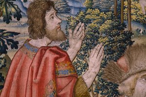 Le Baptême du Christ (série Histoire de Saint Jean-Baptiste) - Flemish School