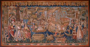Tapisserie flamande. Série Les Portugais en Inde : L