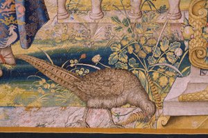 Série Vertumne et Pomone : Vertumne transformé en fermier. Atelier Willem de Pannemaker. Vers 1545-1550. (détail) - Flemish School