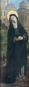Madone des douleurs, peintre flamand napolitain actif au tournant du XVIe siècle - Flemish School