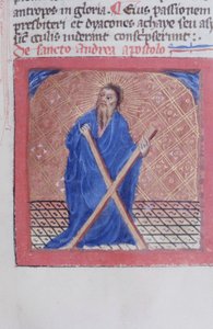 Ms Gen 1111 Page de la Legenda Aurea, Bruges, vers 1400-10 - Flemish School