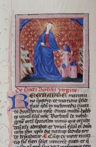 Ms Gen 1111 Page de la Legenda Aurea, Bruges, vers 1400-10 - Flemish School