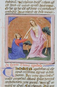 Page de la Legenda Aurea, Bruges, vers 1400-10 - Flemish School