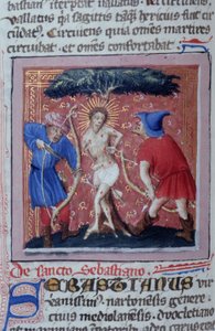 Page de la Legenda Aurea, Bruges, vers 1400-10 - Flemish School