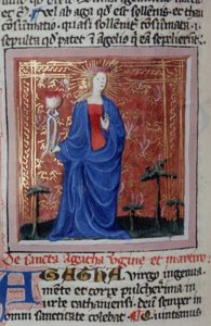 Page de la Legenda Aurea, Bruges, vers 1400-10 - Flemish School