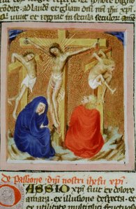 Page de la Legenda Aurea, Bruges, vers 1400-10 - Flemish School