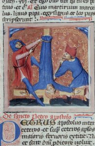 Page de la Legenda Aurea, Bruges, vers 1400-10