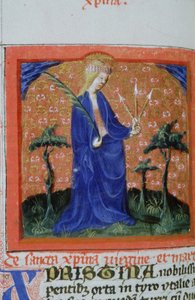 Page de la Legenda Aurea, Bruges, vers 1400-10 - Flemish School